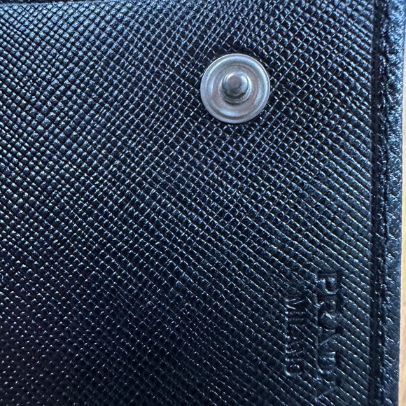 PRADA Saffiano Leather Long Wallet in Black - Picture 10 of 16